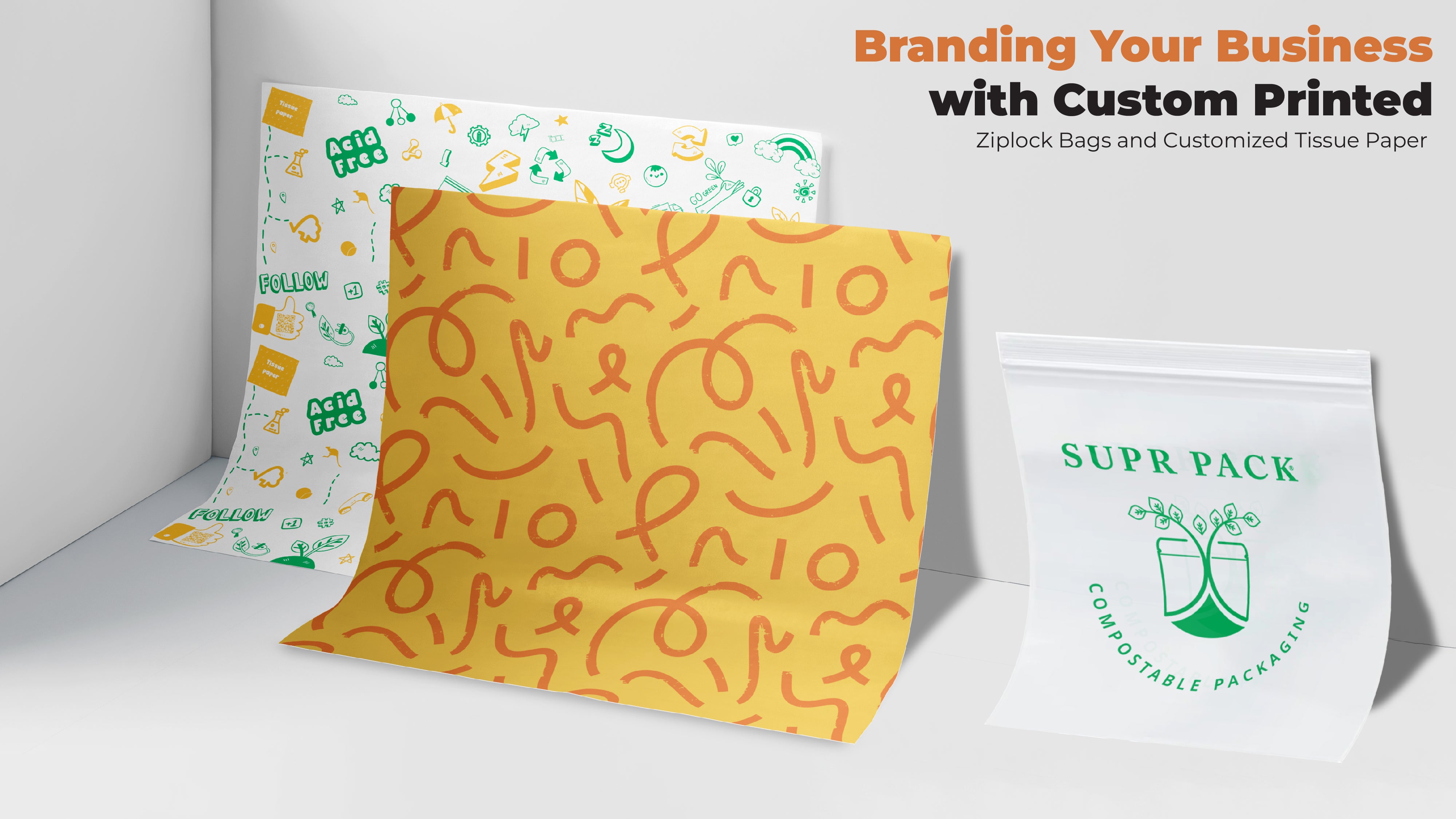 Unveiling Your Brand: The Impact of Custom Tissue Paper in Packaging, by  Suprpack Aus
