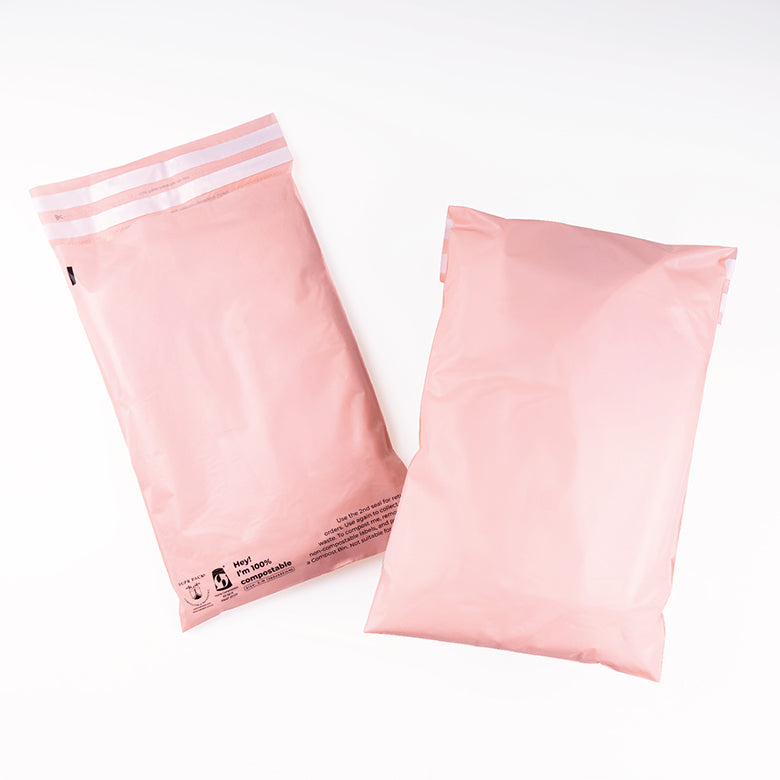 Pink Sustainable Mailer Bags Eco Friendly Mailers Eco Mailers