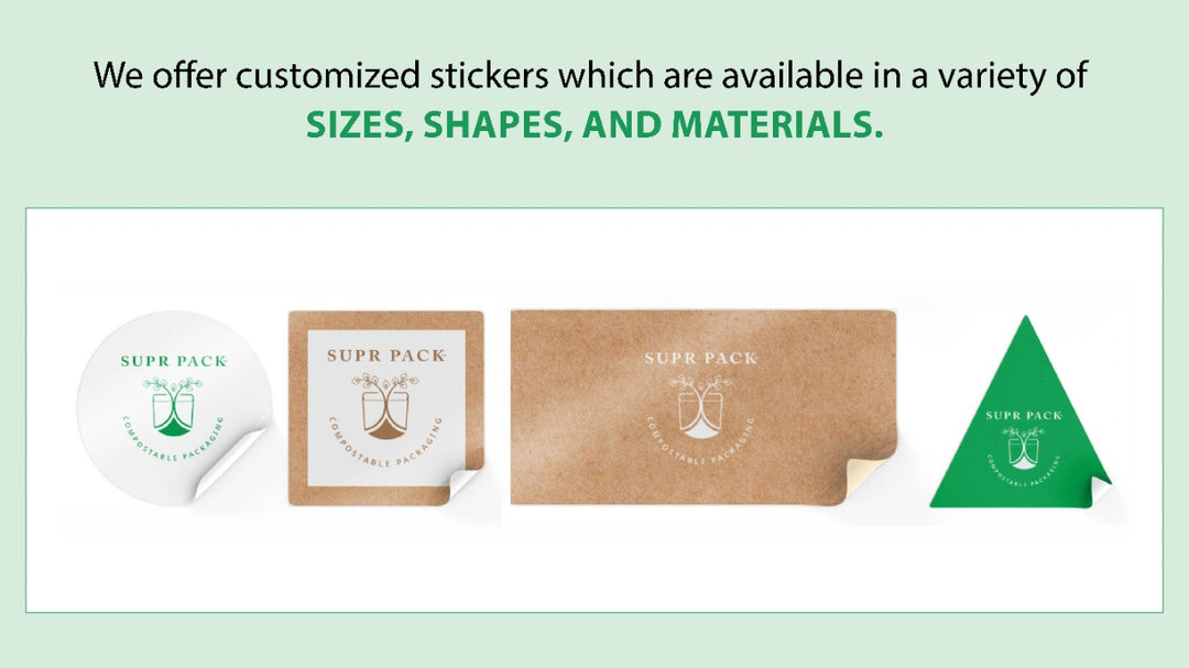 custom stickers labels ecofriendly packaging stickers biodegradable packs sustainable packaging