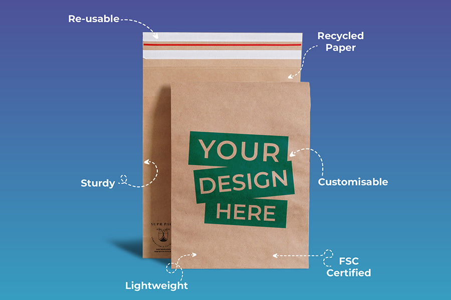 Kraft Paper Mailers for Safety & Branding