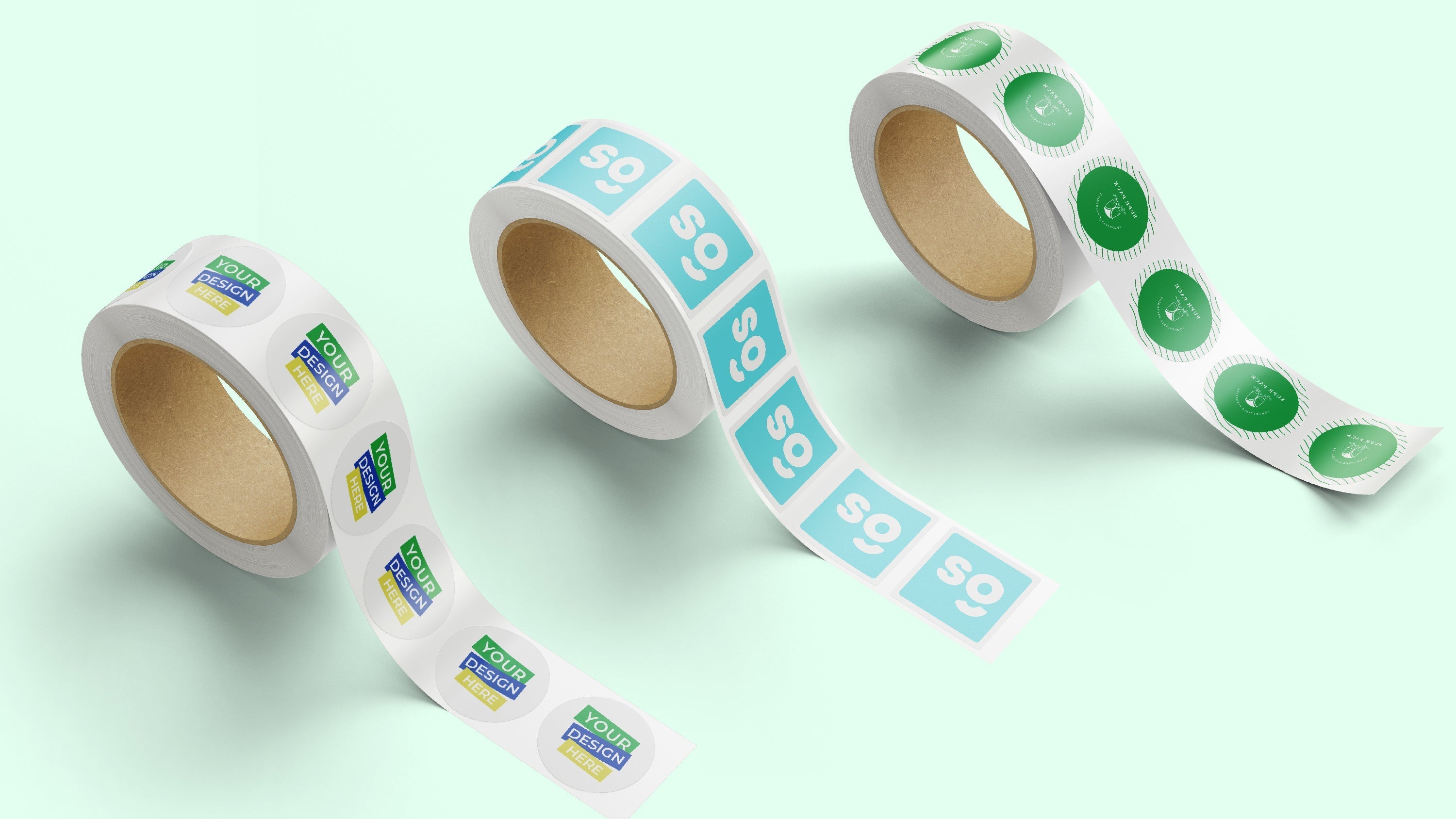Supr Pack's Ecofriendly Stickers Rolls for ideal Packaging