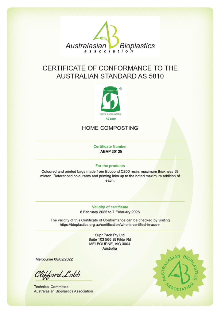 Warm Grey Home Compostable Mailers For Sustainable Packaging - MOQ 100