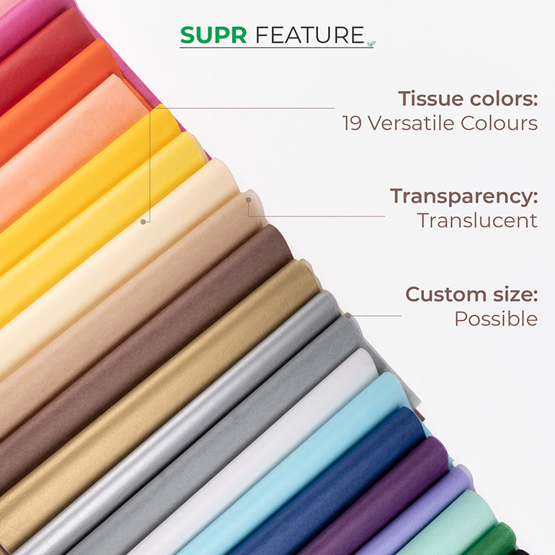 Tissuee Colored Eco-friendly Colored Tissue Paper | Supr Pack