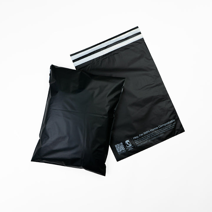 Black Home Compostable Mailers For Sustainable Packaging. Suprpack