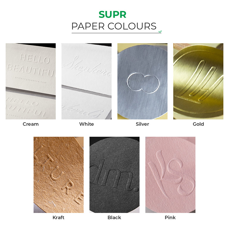 Custom Product Labels, Luxe Textured Paper - Print, Emboss & Foil