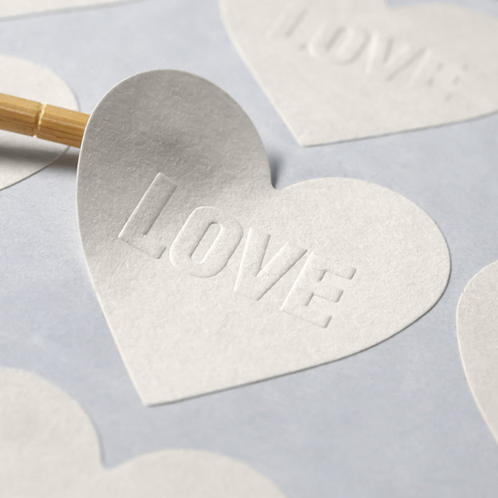 Blind Custom Embossed Stickers. Eco-Friendly & Fast turnaround.