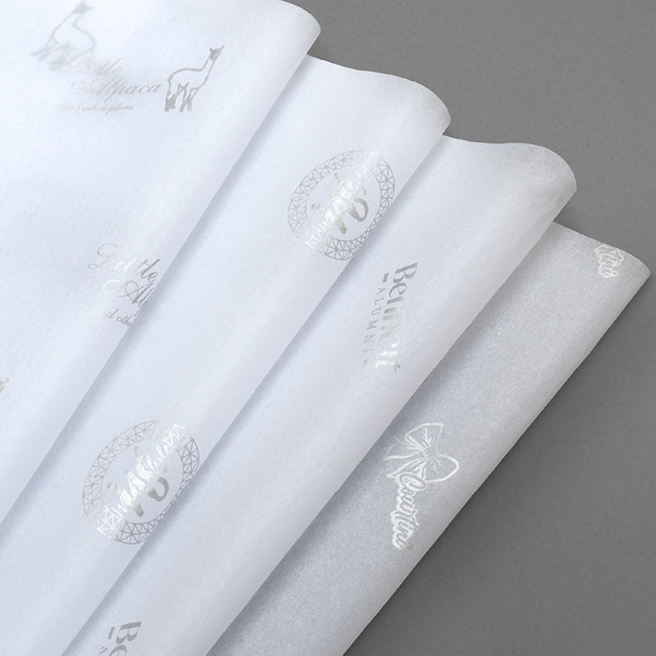 Custom Tissue Paper with Foil Printing. Luxe & Gift Packaging.