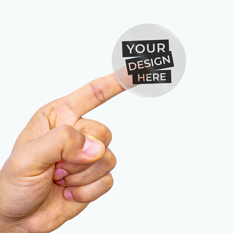 Transparent Stickers Rolls | Compostable Custom Clear Sticker Rolls ...