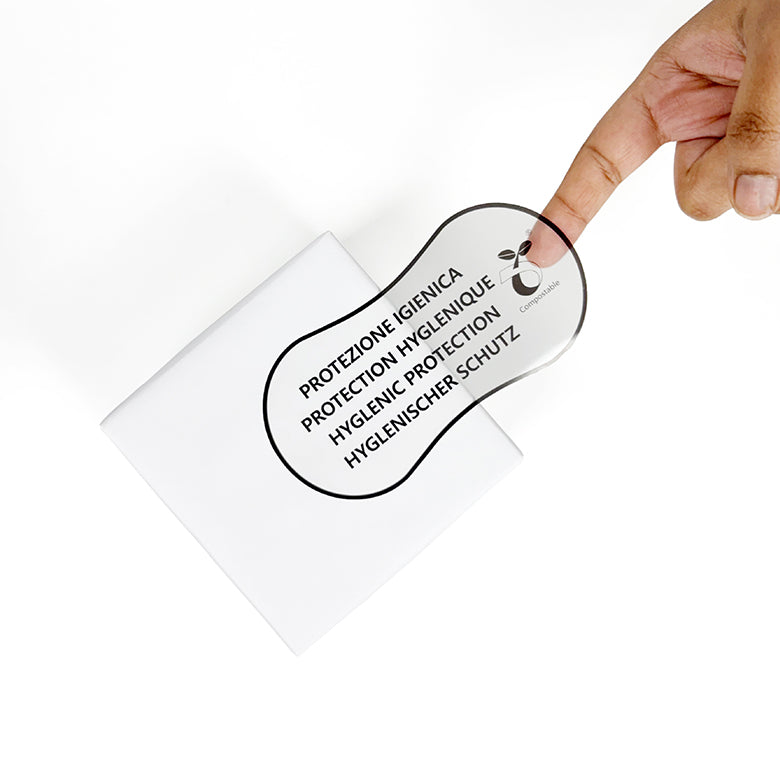 Clear Stickers - Customisable, Compostable & Sustainable. MOQ: 1 ROll