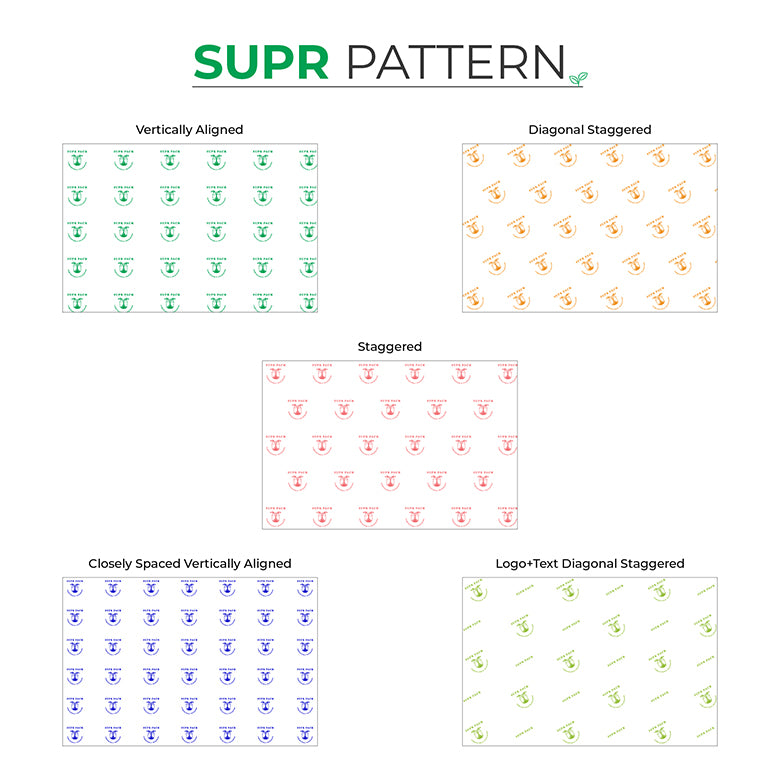 Acid-Free Custom Tissue Paper with Logo & Pattern Design
