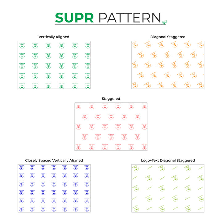 Acid-Free Custom Tissue Paper with Logo & Pattern Design