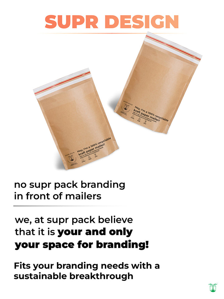 Custom Kraft Paper Mailers for Eco-friendly Packaging- MOQ-50 Mailers