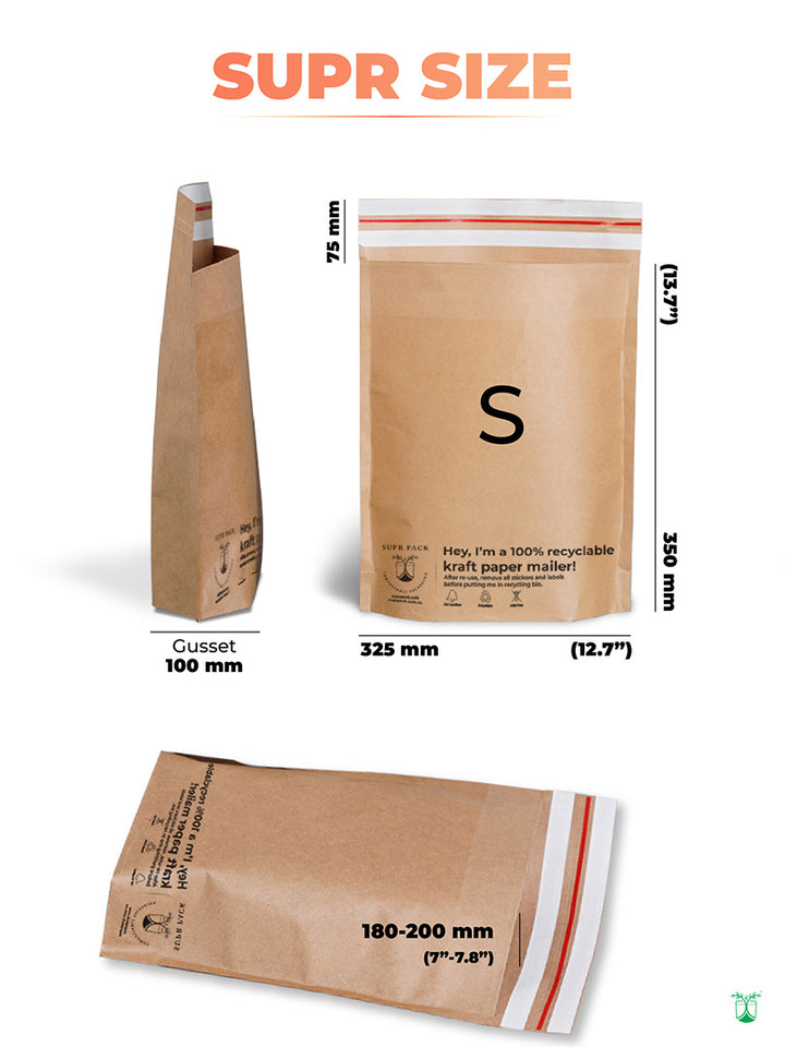 Custom Kraft Paper Mailers for Eco-friendly Packaging- MOQ-50 Mailers