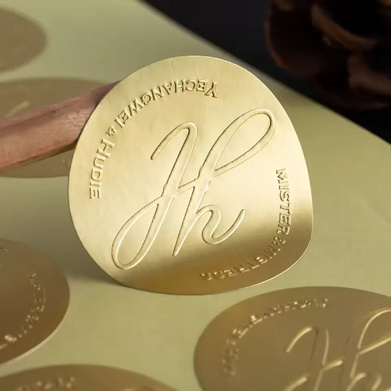 Blind Custom Embossed Stickers. Eco-Friendly & Fast turnaround.