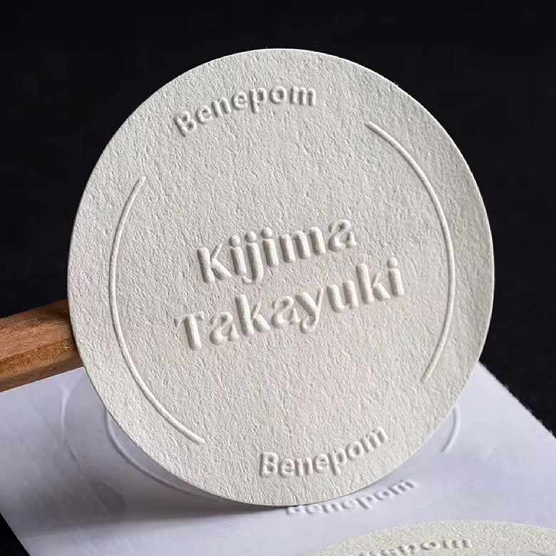 Blind Custom Embossed Stickers. Eco-Friendly & Fast turnaround.