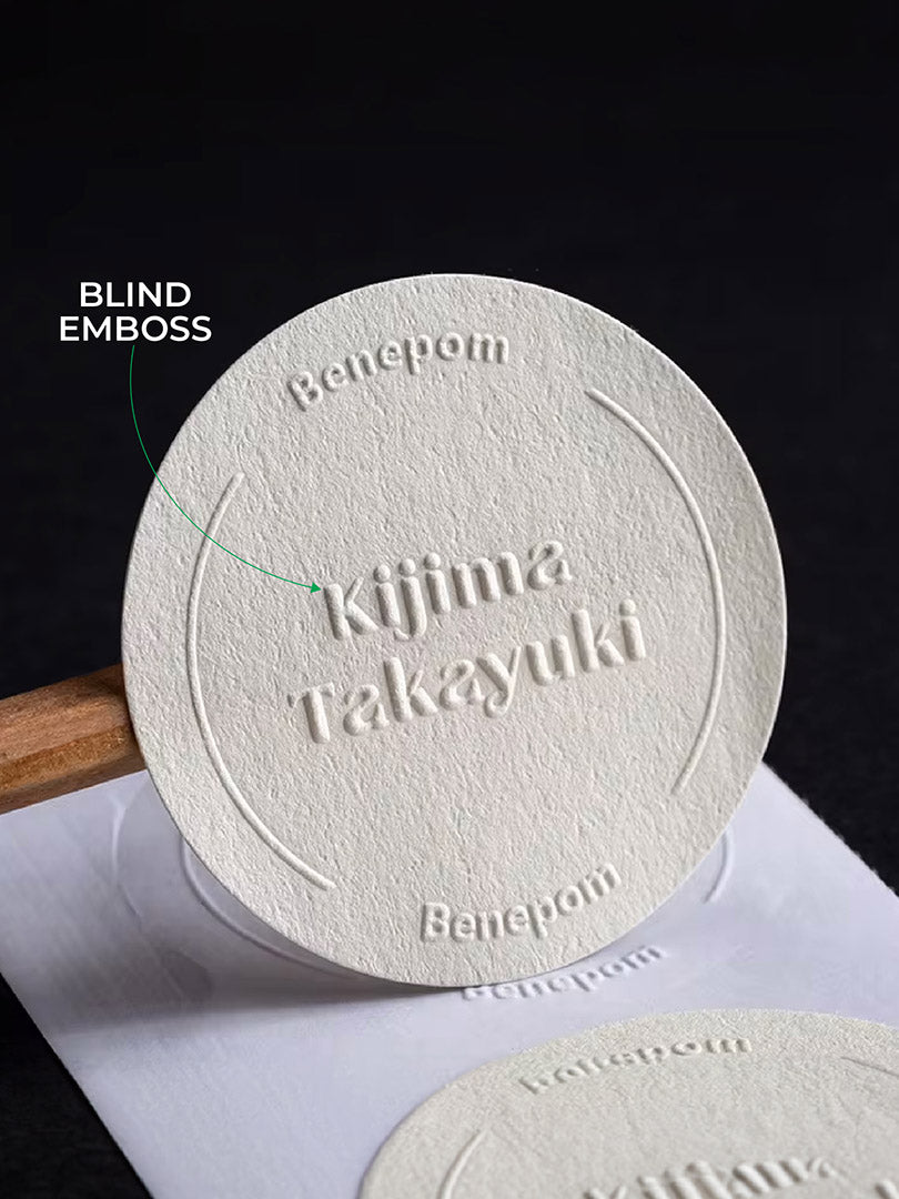 Blind Custom Embossed Stickers & Labels MOQ-250 Stickers