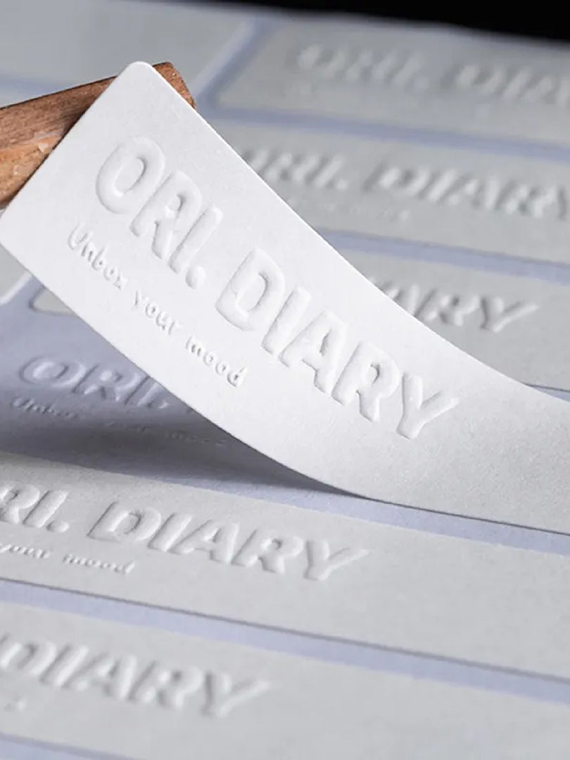 Embedded Sticker Blind Custom Embossed Stickers & Labels. MOQ-250 Stickers – Supr Pack
