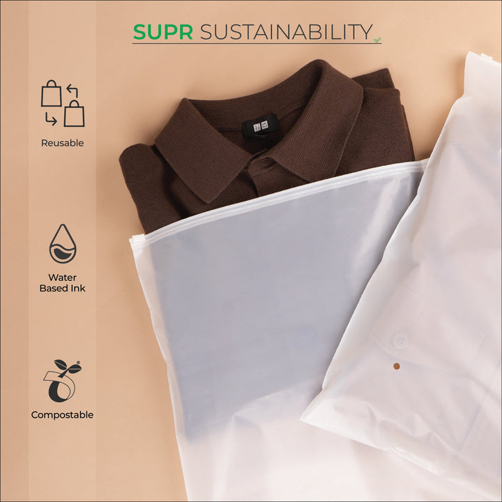 Compostable Zip Lock Bags for Eco-friendly Packaging Supr Pack