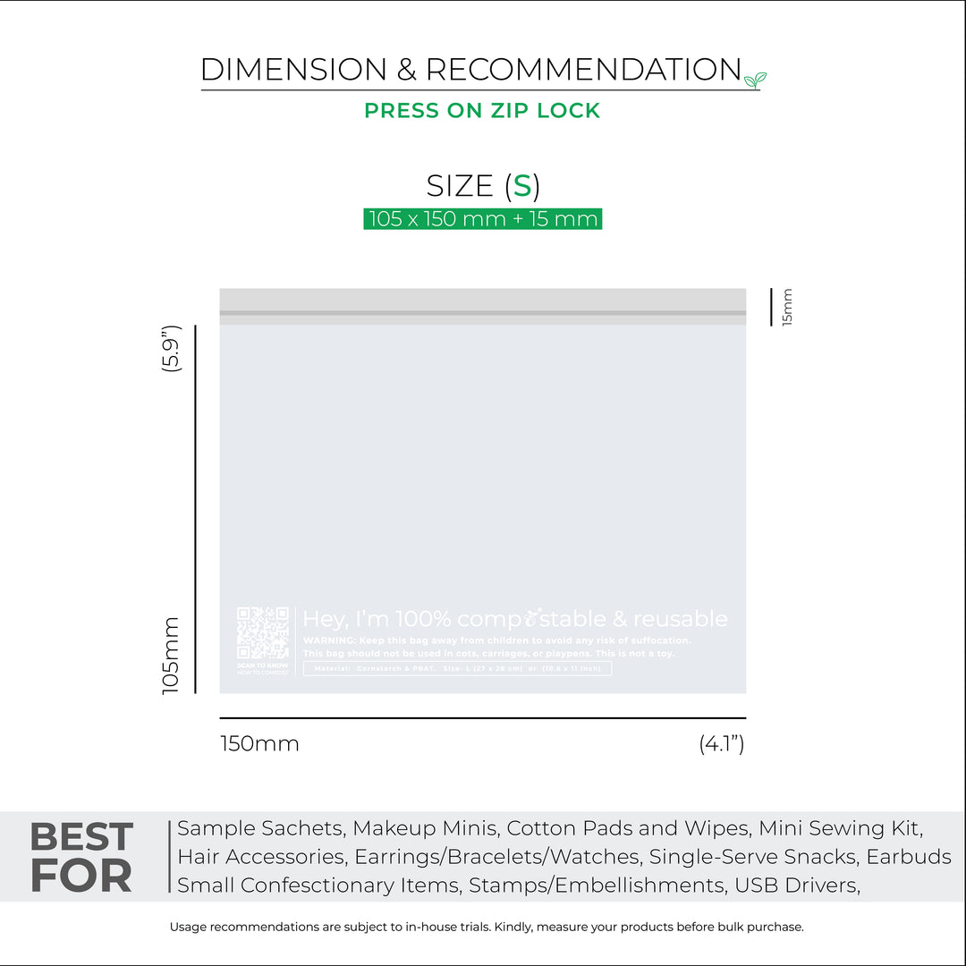 Compostable Zip Lock Bags for Eco-friendly Packaging