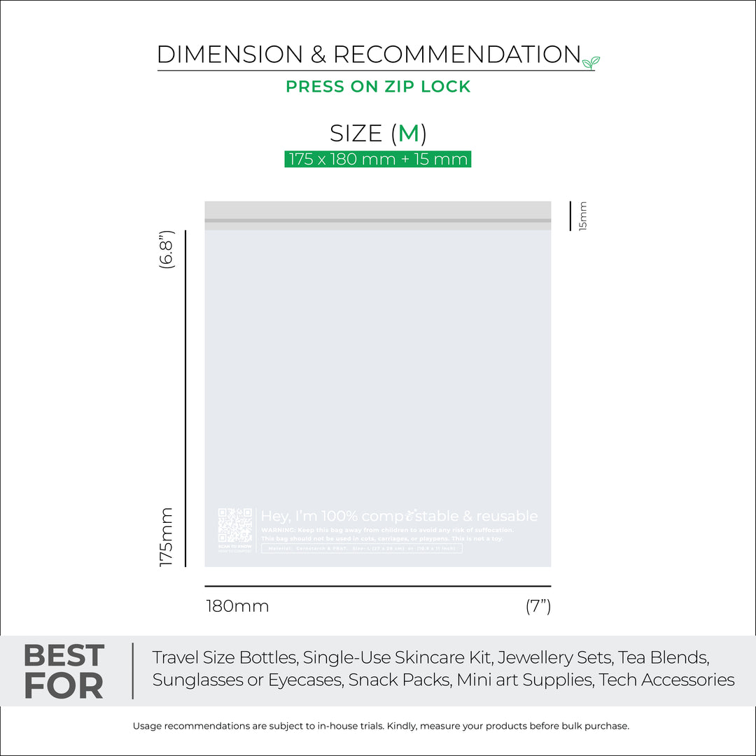 Compostable Zip Lock Bags for Eco-friendly Packaging