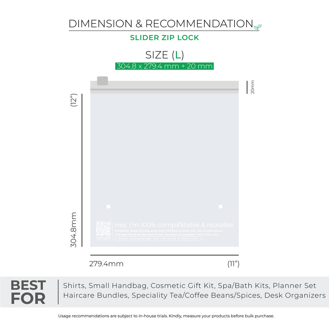 Compostable Zip Lock Bags for Eco-friendly Packaging