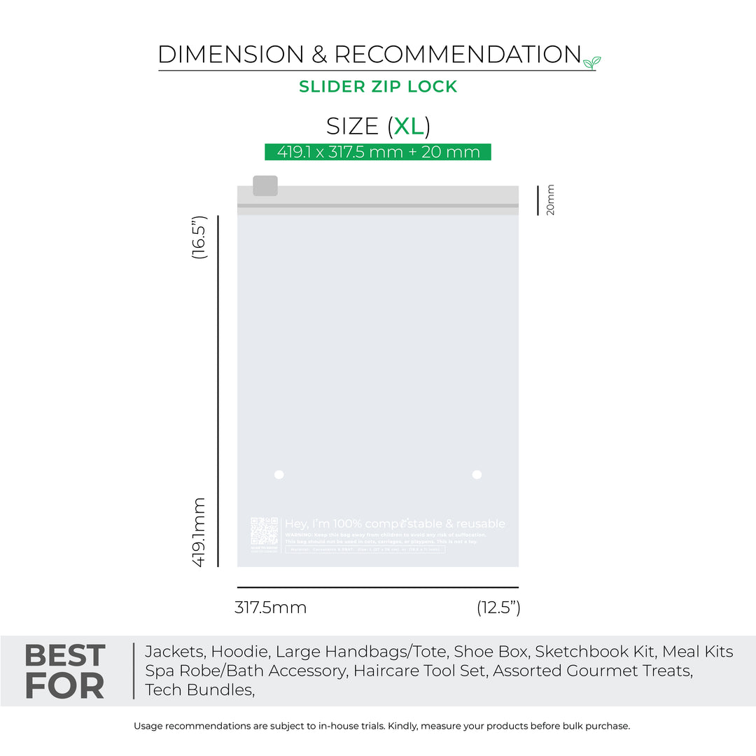 Compostable Zip Lock Bags for Eco-friendly Packaging