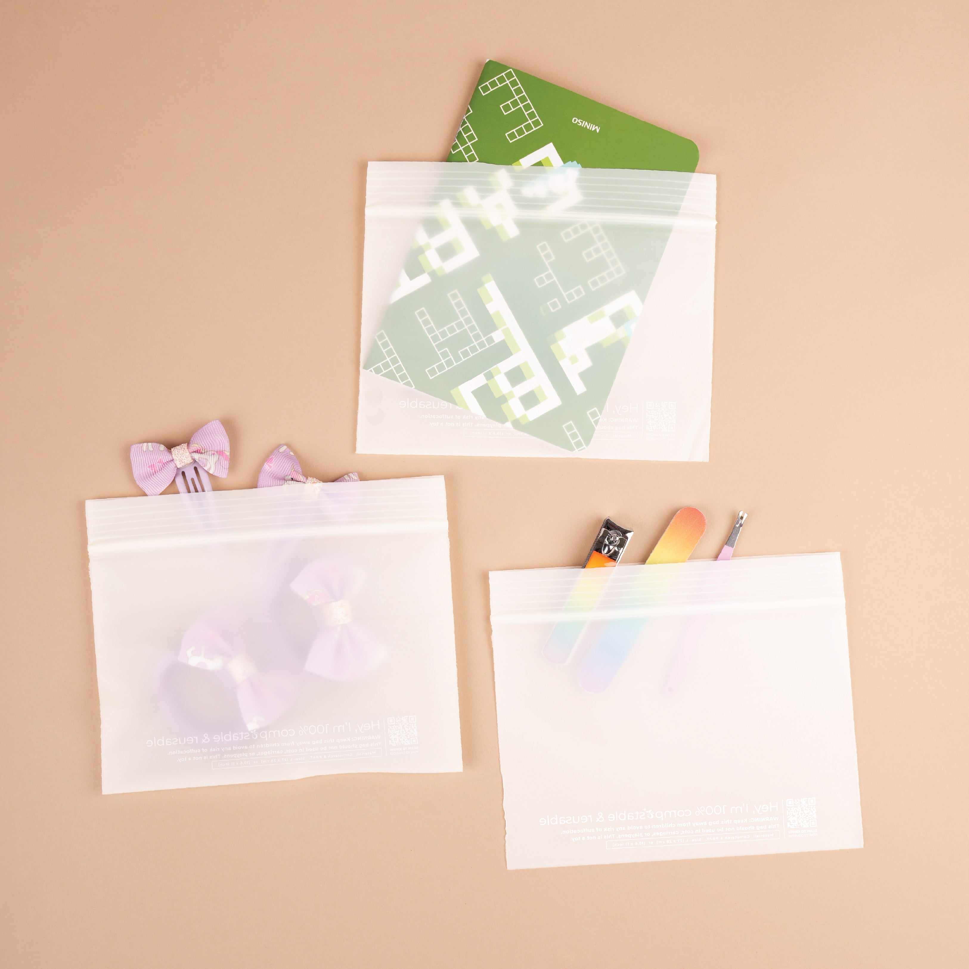 Compostable Zip Lock Bag | Resealable Zip Pouches | Packaging Zip Bags ...