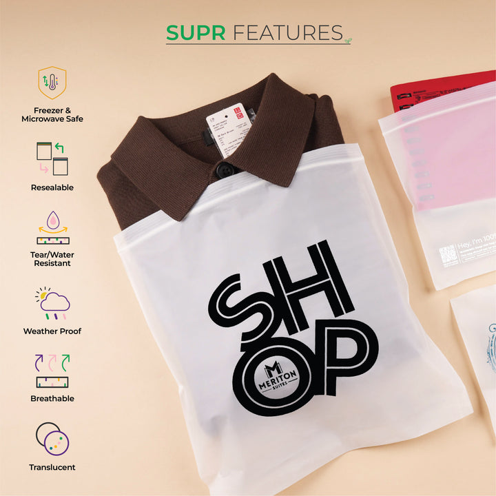 Custom Compostable Zip Lock Bags With Low Minimums