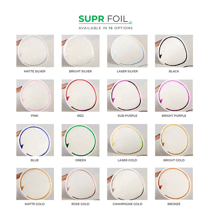 Custom Product Labels, Luxe Textured Paper - Print, Emboss & Foil