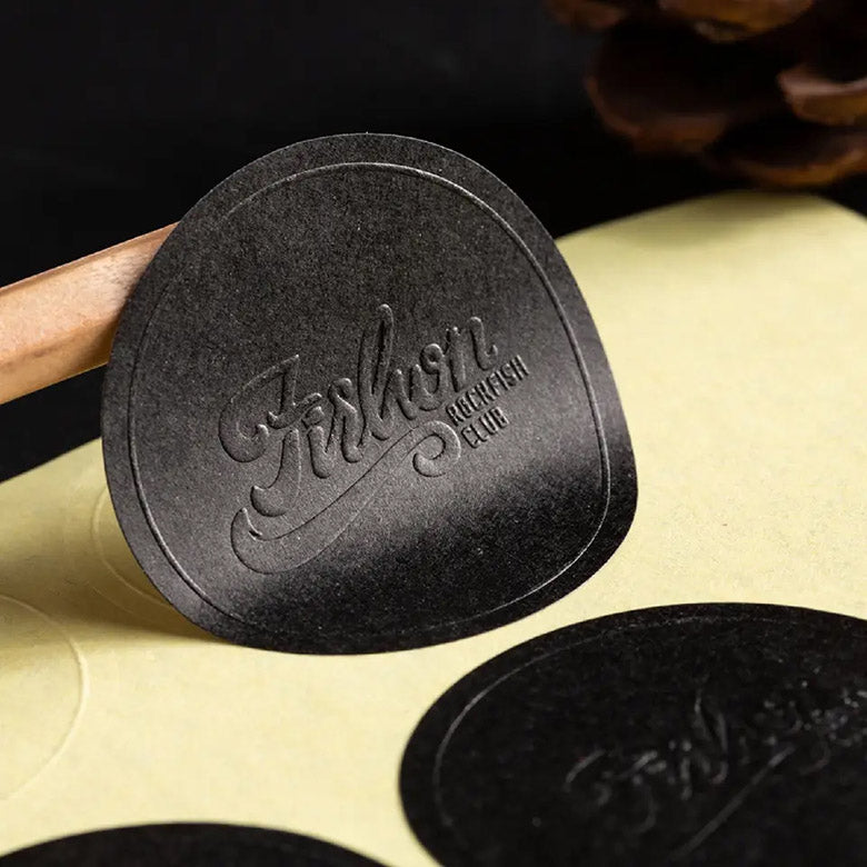 Blind Custom Embossed Stickers & Labels MOQ-250 Stickers