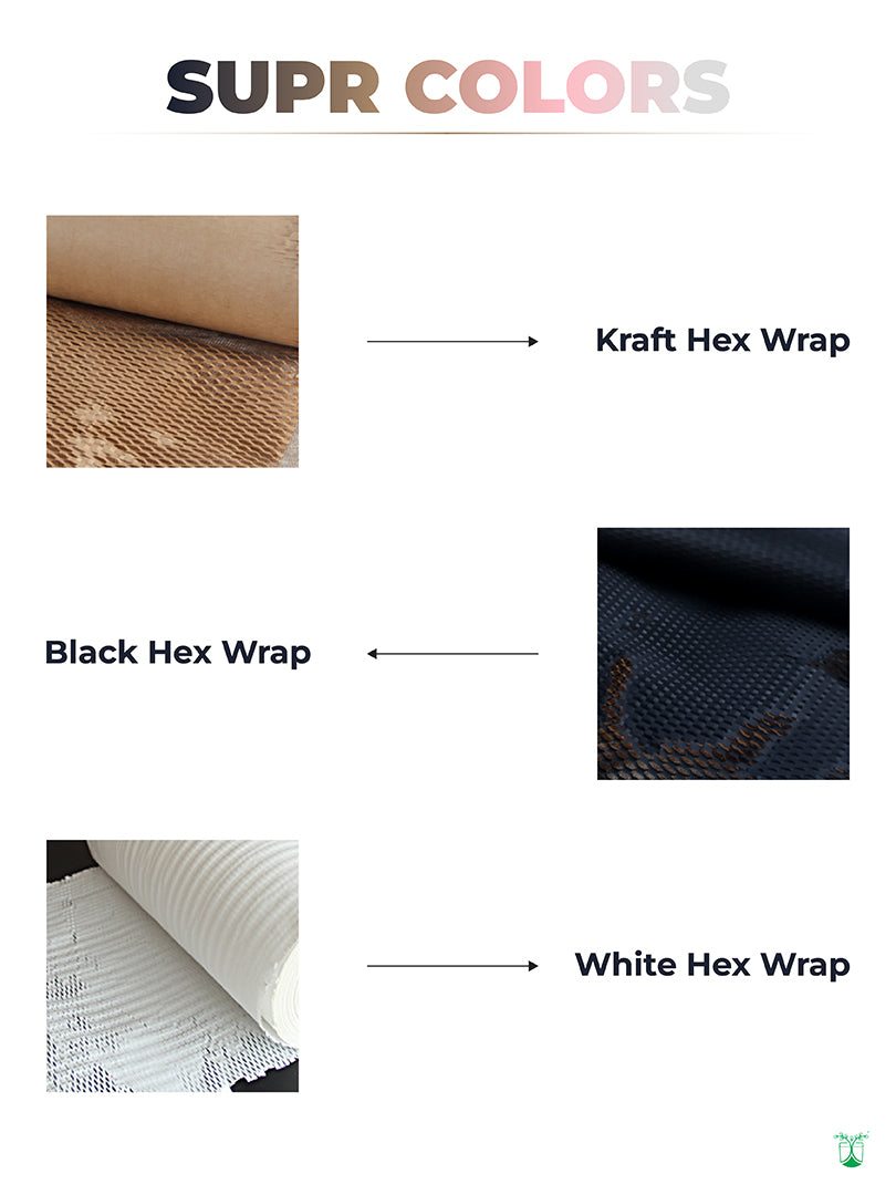 Hex Wrapping Paper for Eco-Friendly Protective Packaging