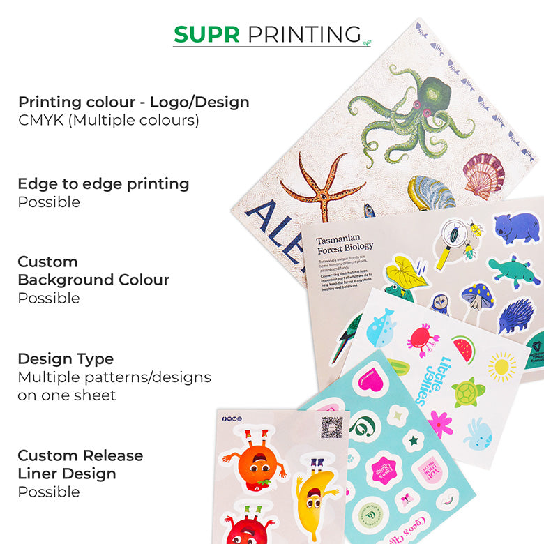 Multi-design Eco-friendly Sticker | Multi-design sticker sheets – Supr Pack