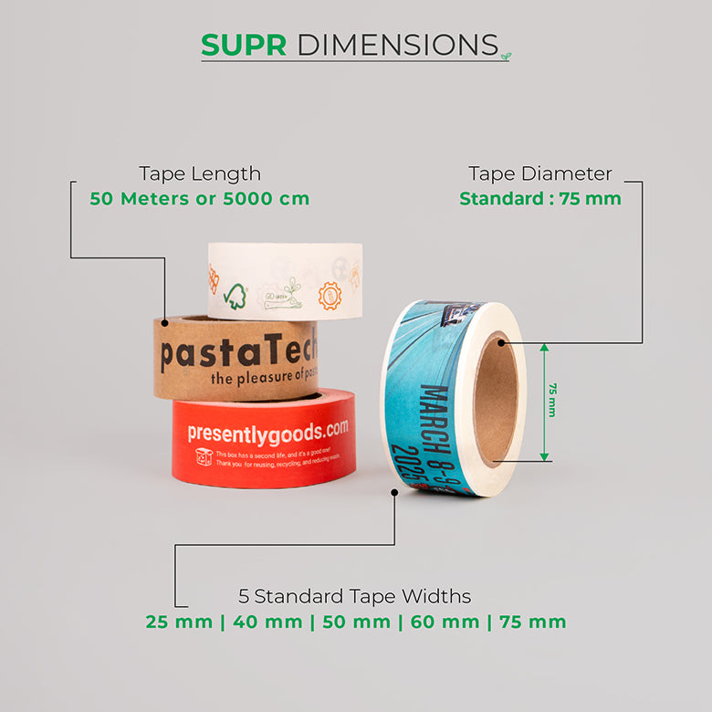 Custom Paper Packing Tape. Self Adhesive &amp; Eco-Friendly.