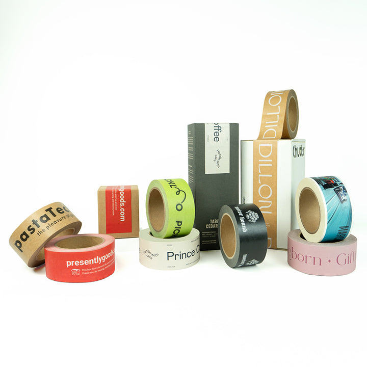 Custom Eco-Friendly Self-Adhesive Paper Packing Tape | Low MOQ