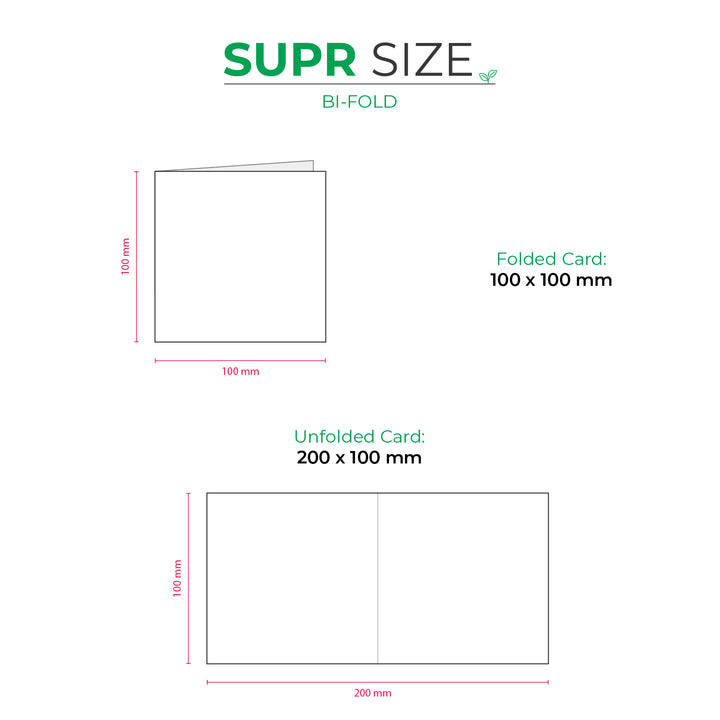 Custom Foldable Cards | Bi-Fold &amp; Tri-Fold | Eco Textured Paper Supr Pack