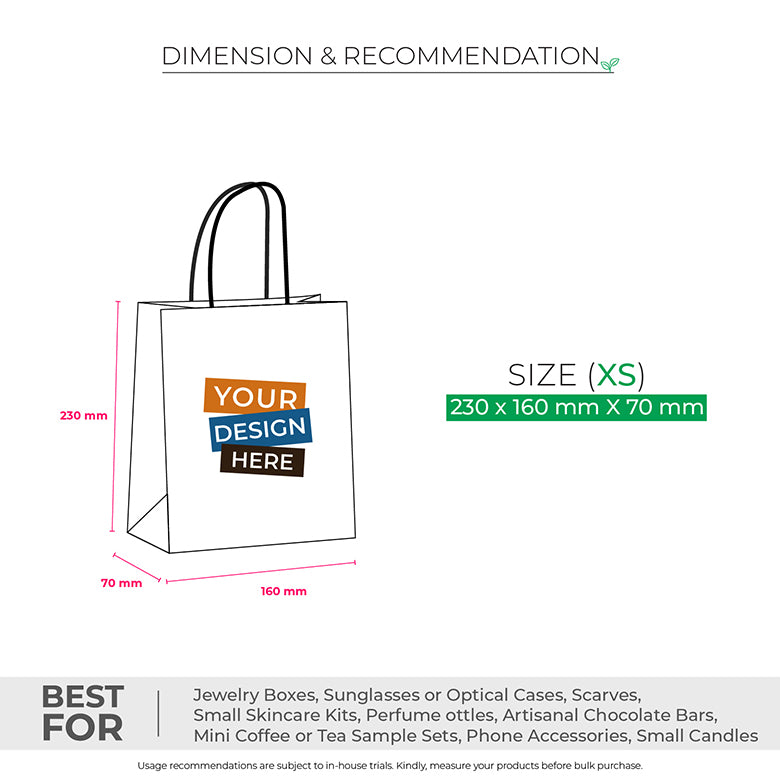 Custom Paper Bags with Multi-colour Full Page Printing