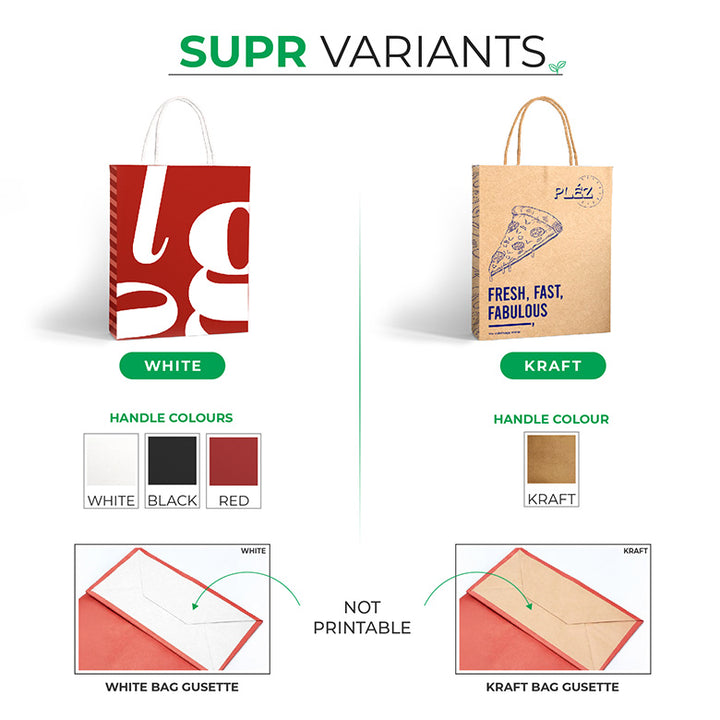 Custom Shopping Bags With Low Minimums & CMYK Printing.