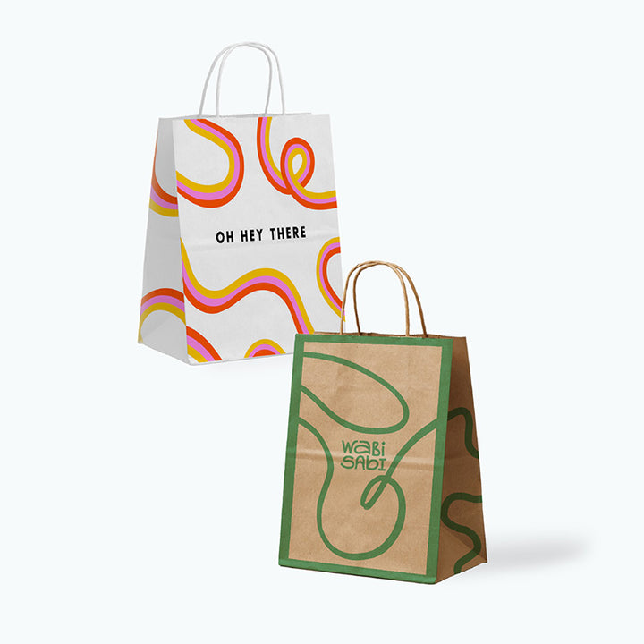 Custom Shopping Bags With Low Minimums & CMYK Printing.