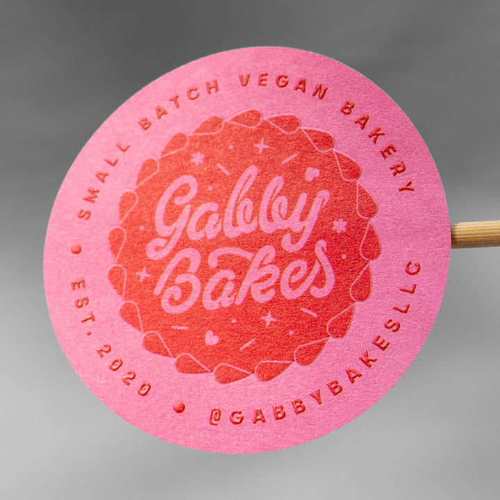 Custom Product Labels, Luxe Textured Paper - Print, Emboss &amp; Foil Supr Pack