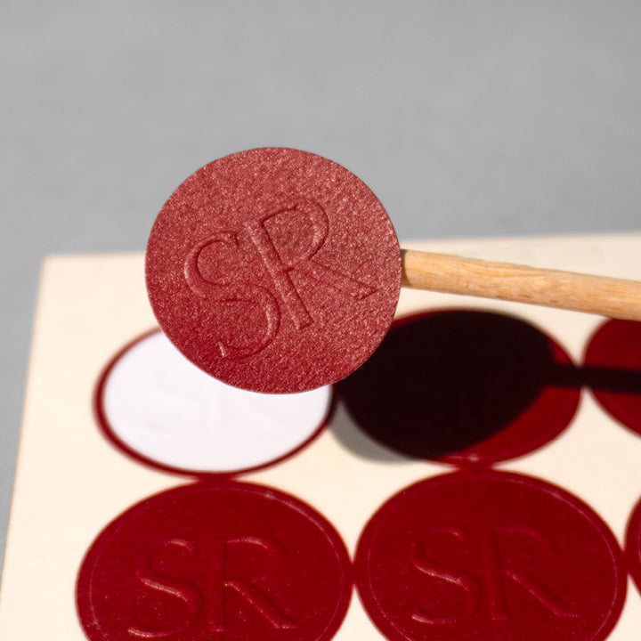 Custom Product Labels, Luxe Textured Paper - Print, Emboss &amp; Foil Supr Pack