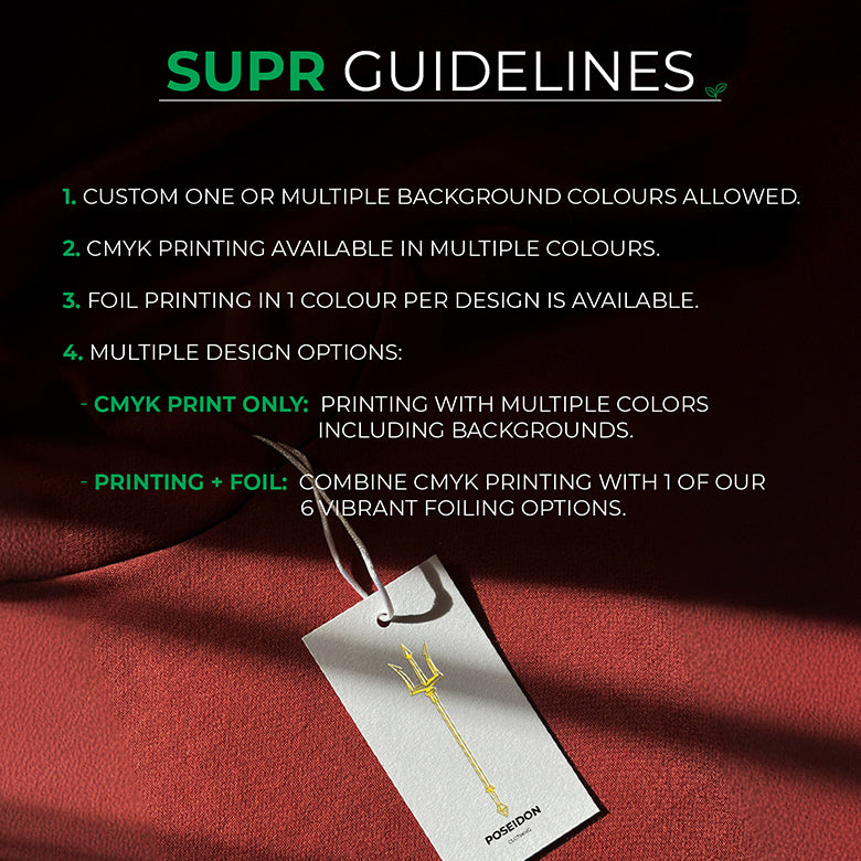 Custom Tags – Premium Textured Paper &amp; Eco-friendly Suprpack