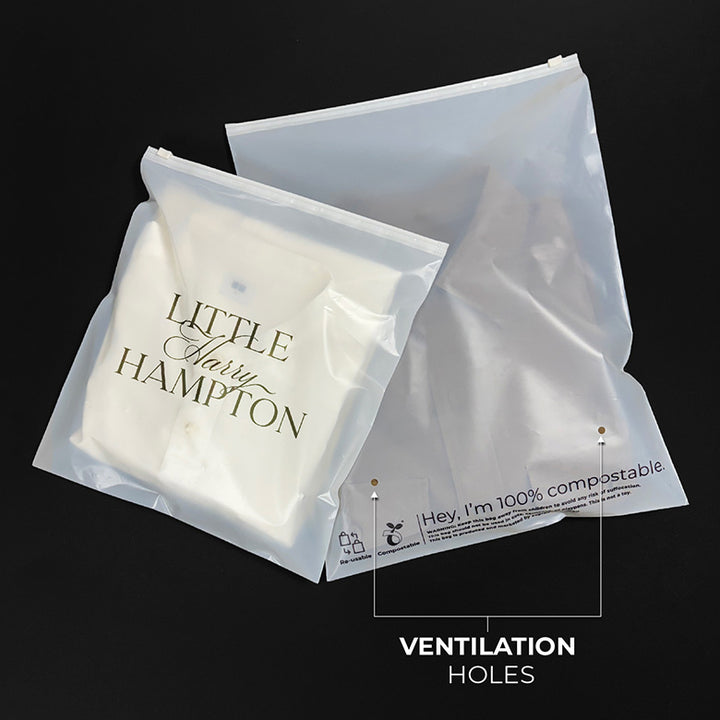 Custom Compostable Zip Lock Bags With Low Minimums