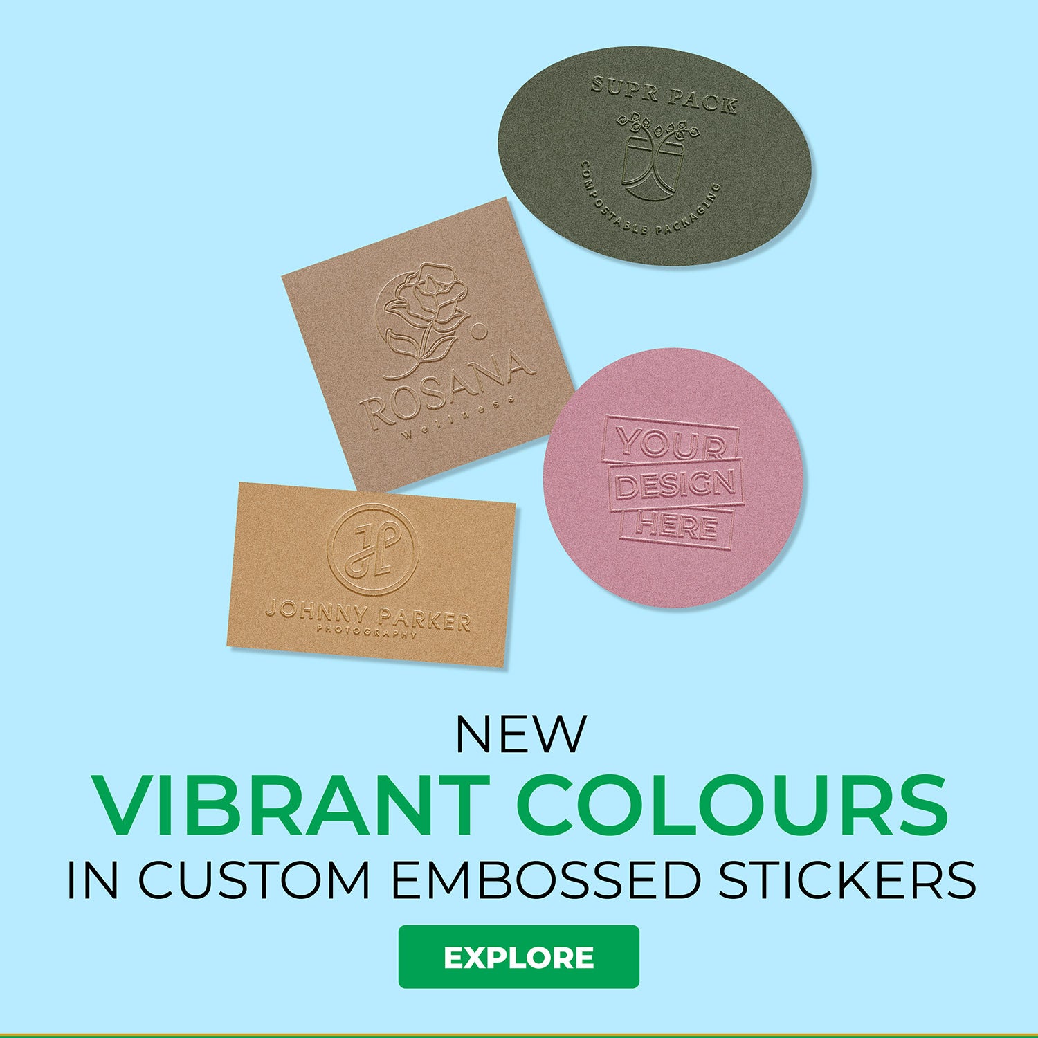 embossed Stickers