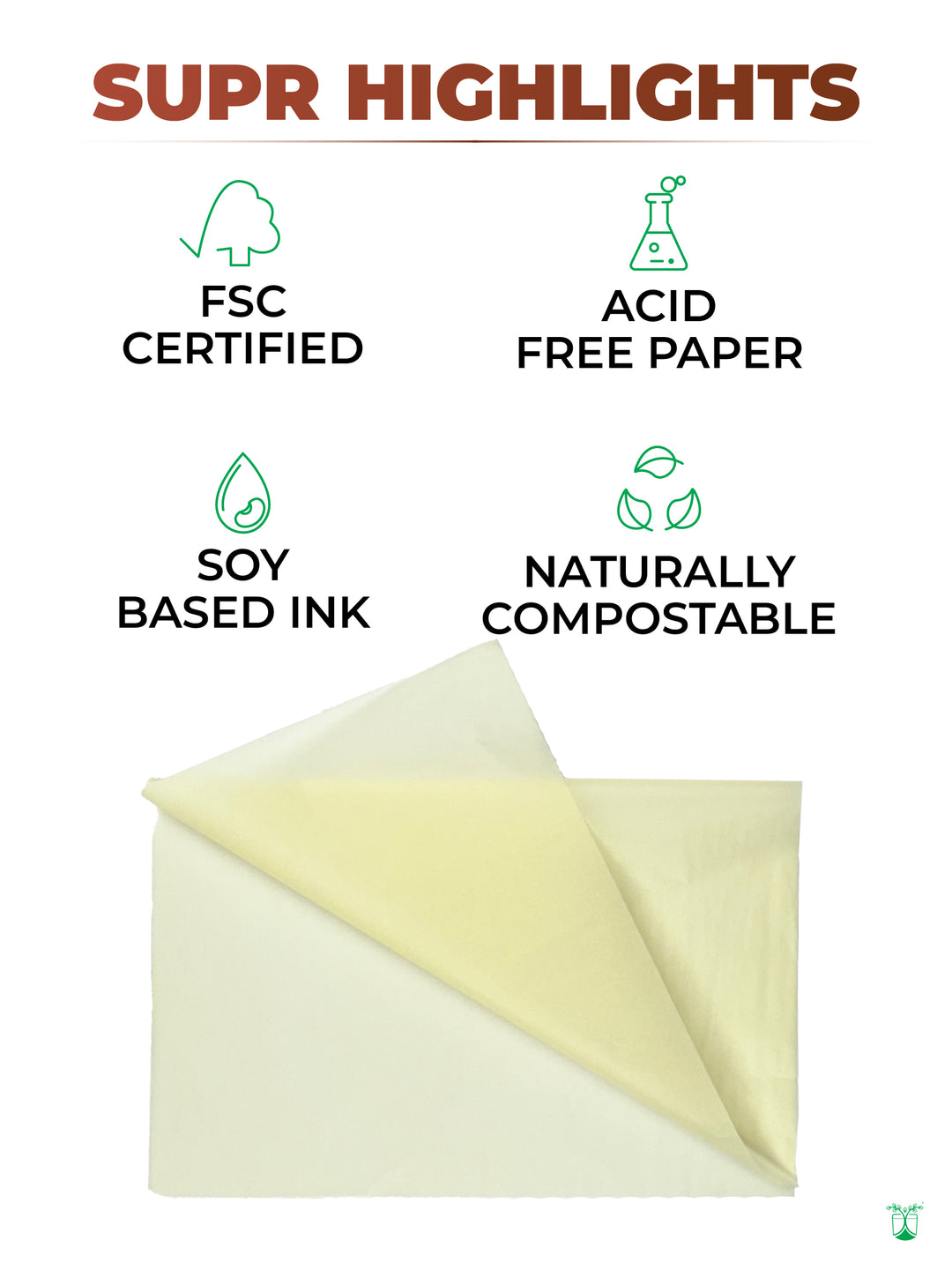 Eco Friendly Cream Tissue Paper