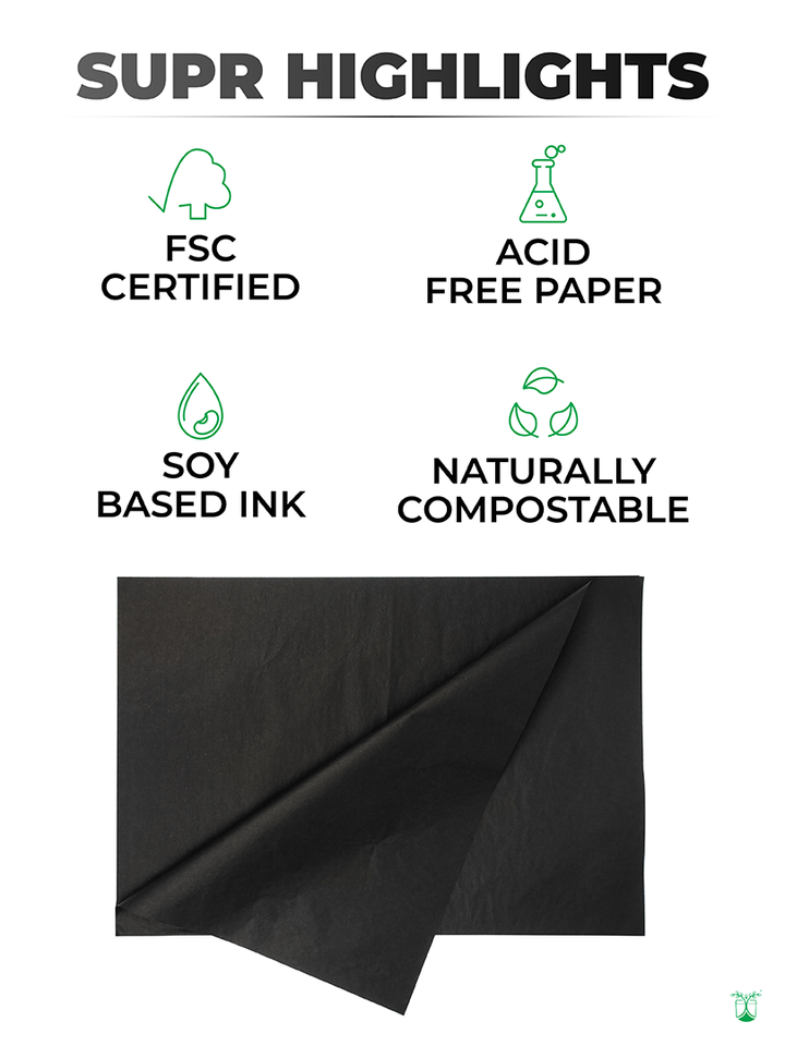 Compostable Black Tissue Paper