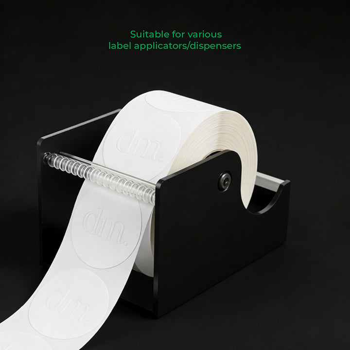 Custom Blind Embossed Product Label Rolls - Luxe Textured Paper