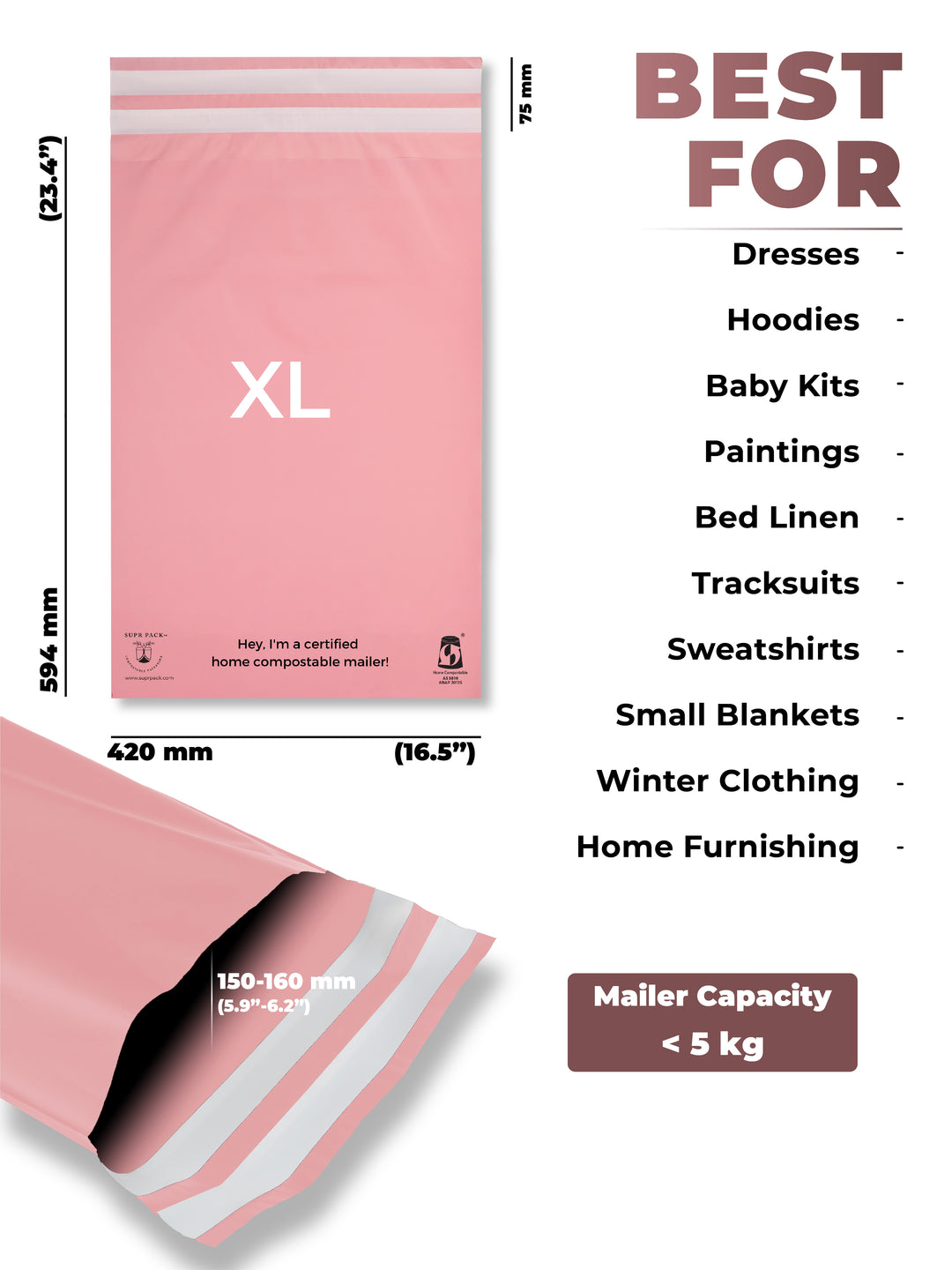 Sustainable Pink Custom Mailer 