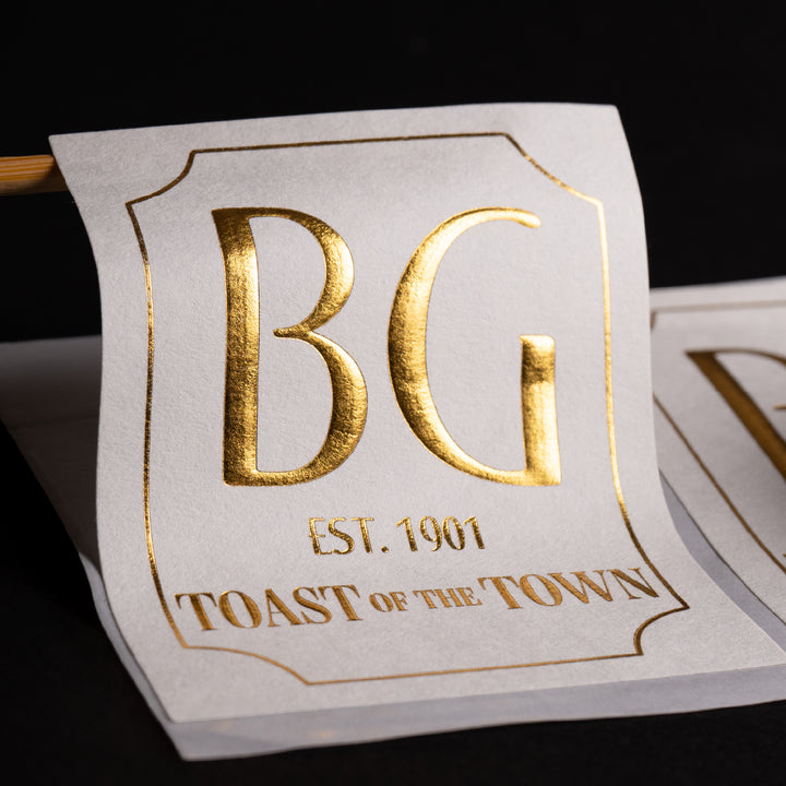 Custom Product Labels, Luxe Textured Paper - Print, Emboss & Foil