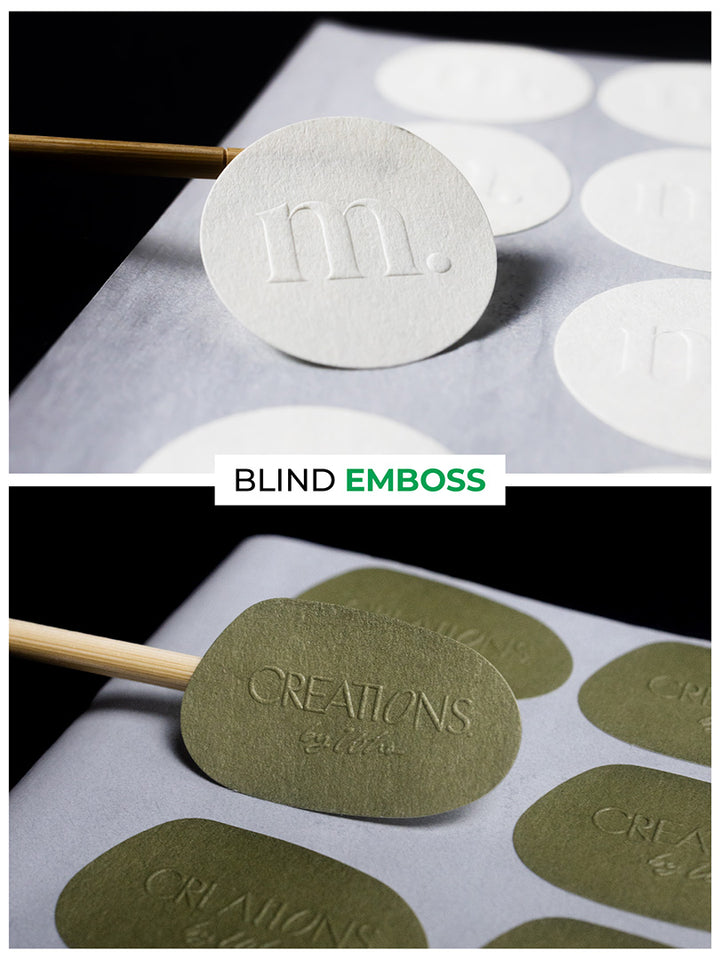 Custom Printed Embossed Stickers & Labels. MOQ-250 Stickers