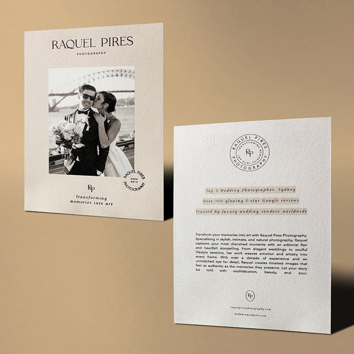 Luxe Custom Cards. Emboss, Letterpress & 3D foil